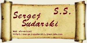 Sergej Sudarski vizit kartica